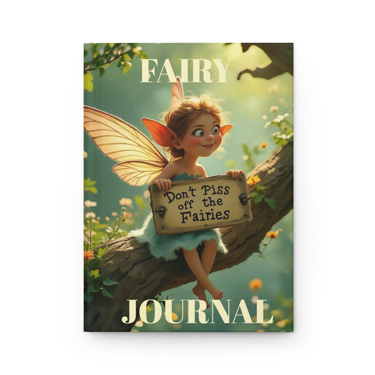 Hardcover 'Don't piss off the Fairies" Journal