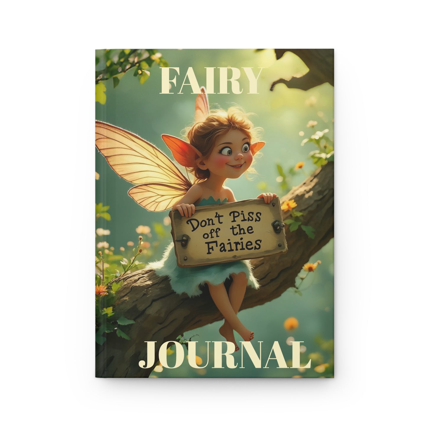 Hardcover 'Don't piss off the Fairies" Journal