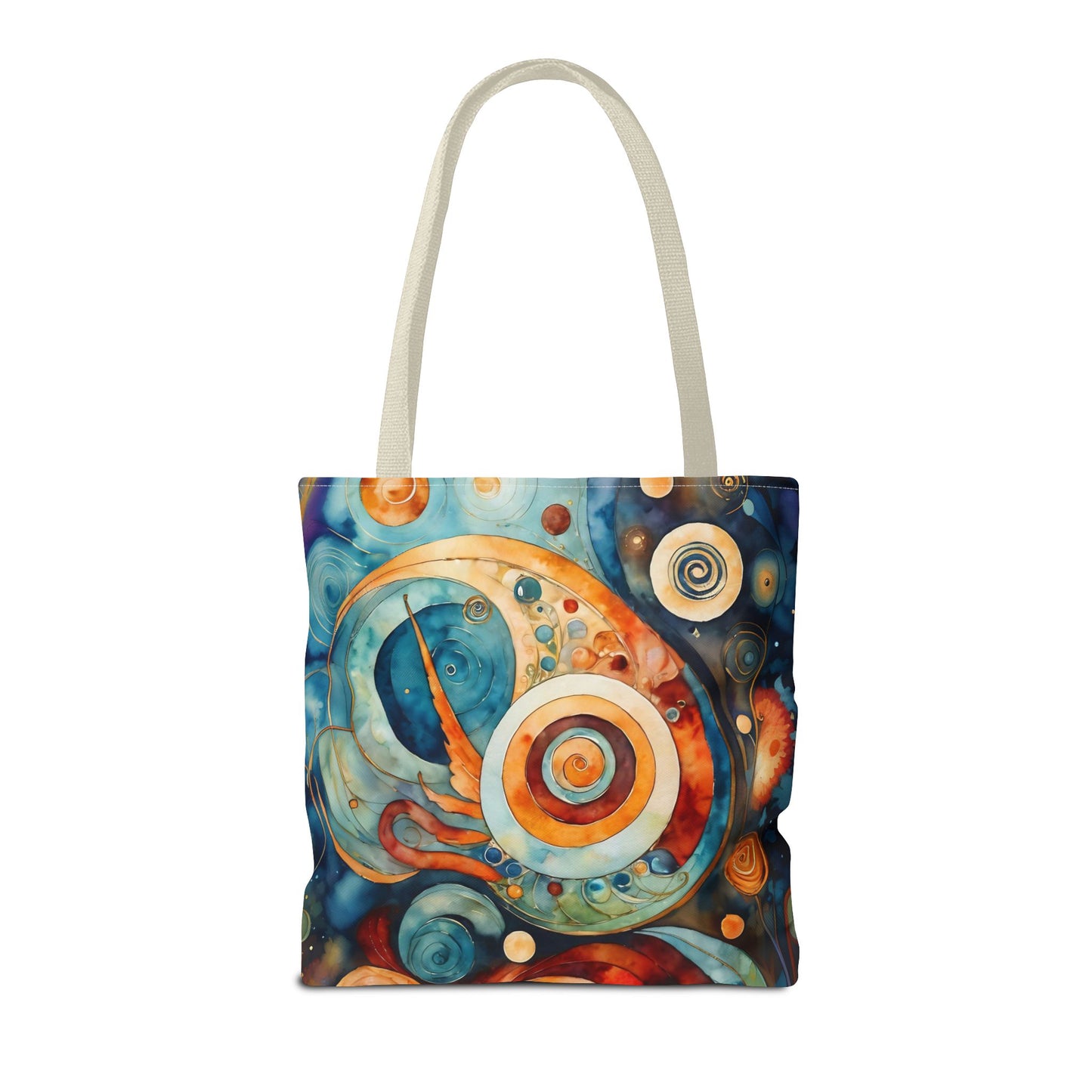Colorful Circle Canvas Art Tote Bag