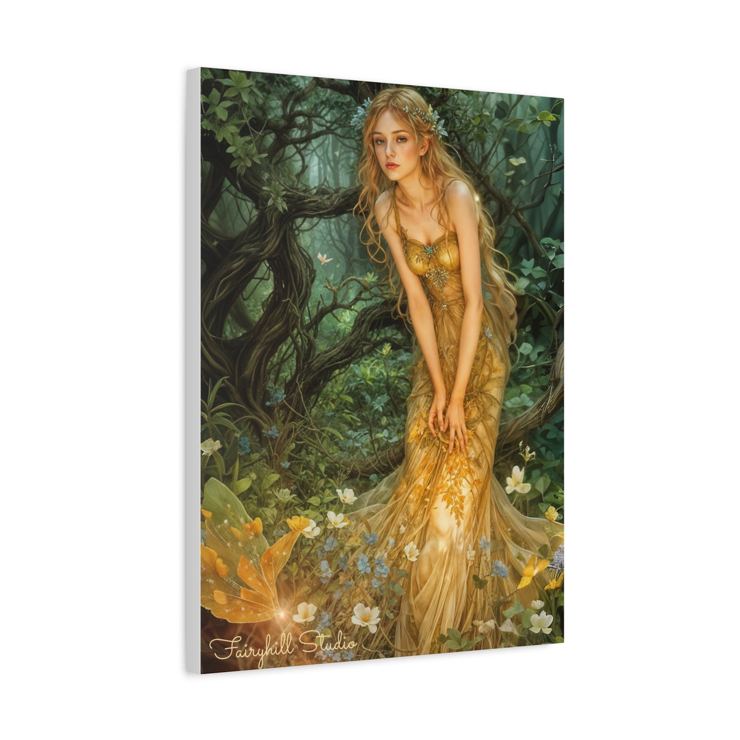 Canvas Print - Mid-Summer's Eve Fairy Forest Art by Fairyhill Studio