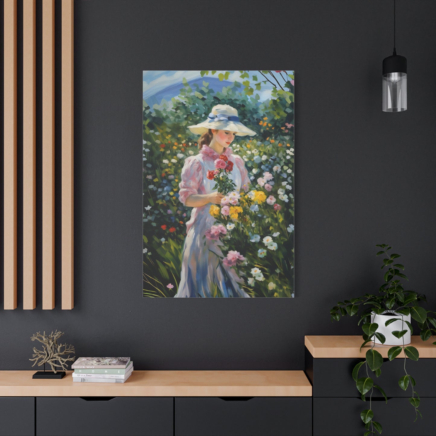 Floral Serenity Canvas Art - Stretched Matte 1.25"