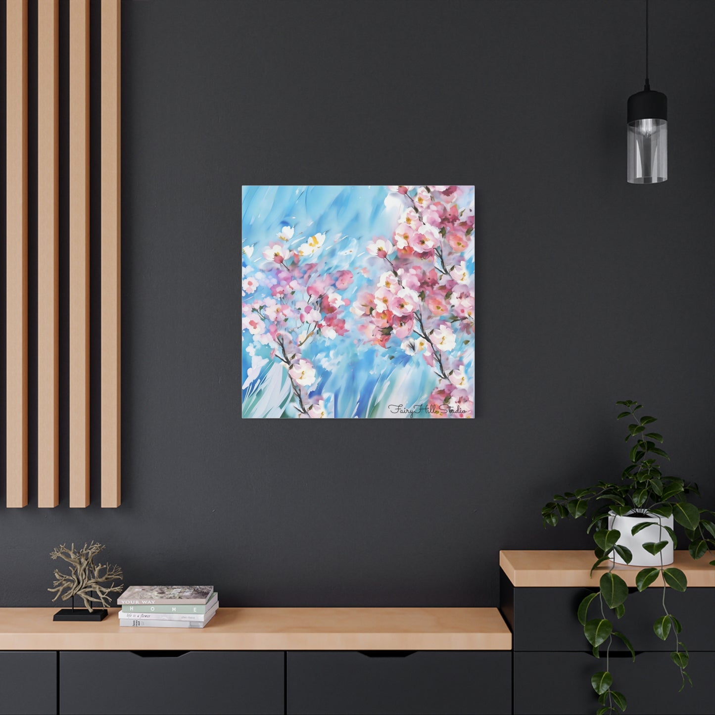 Canvas Wall Art - Floral Cherry Blossom