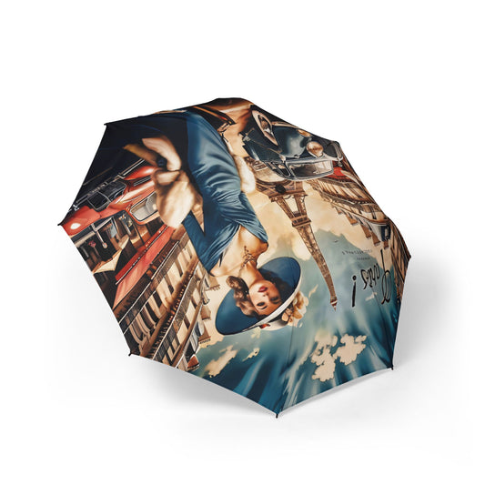 Galaxy Umbrella Vinage Paris Art FairyHill studio - Semi-Automatic Foldable