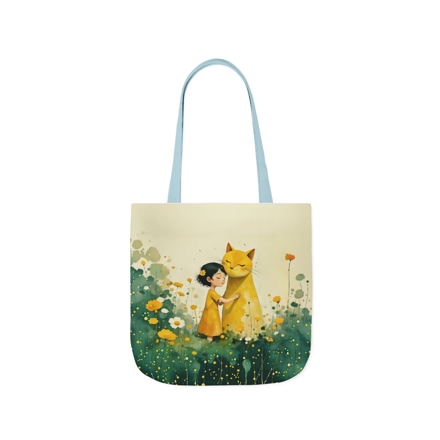 Colorful Cat -Inspired Canvas Tote Bag - Perfect for Beach Days, Eco-Friendly Shopping, and Summer Fun!