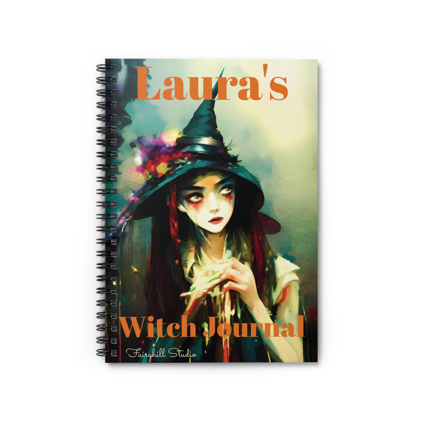 Personalized Witch Journal Notebook - Ruled Line