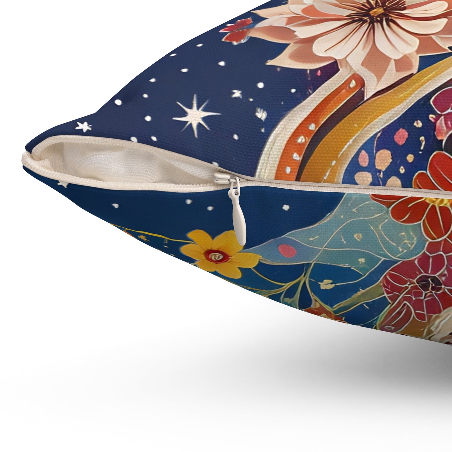 Celestial Mindfulnes Square Pillow - by Fairyhill Studio