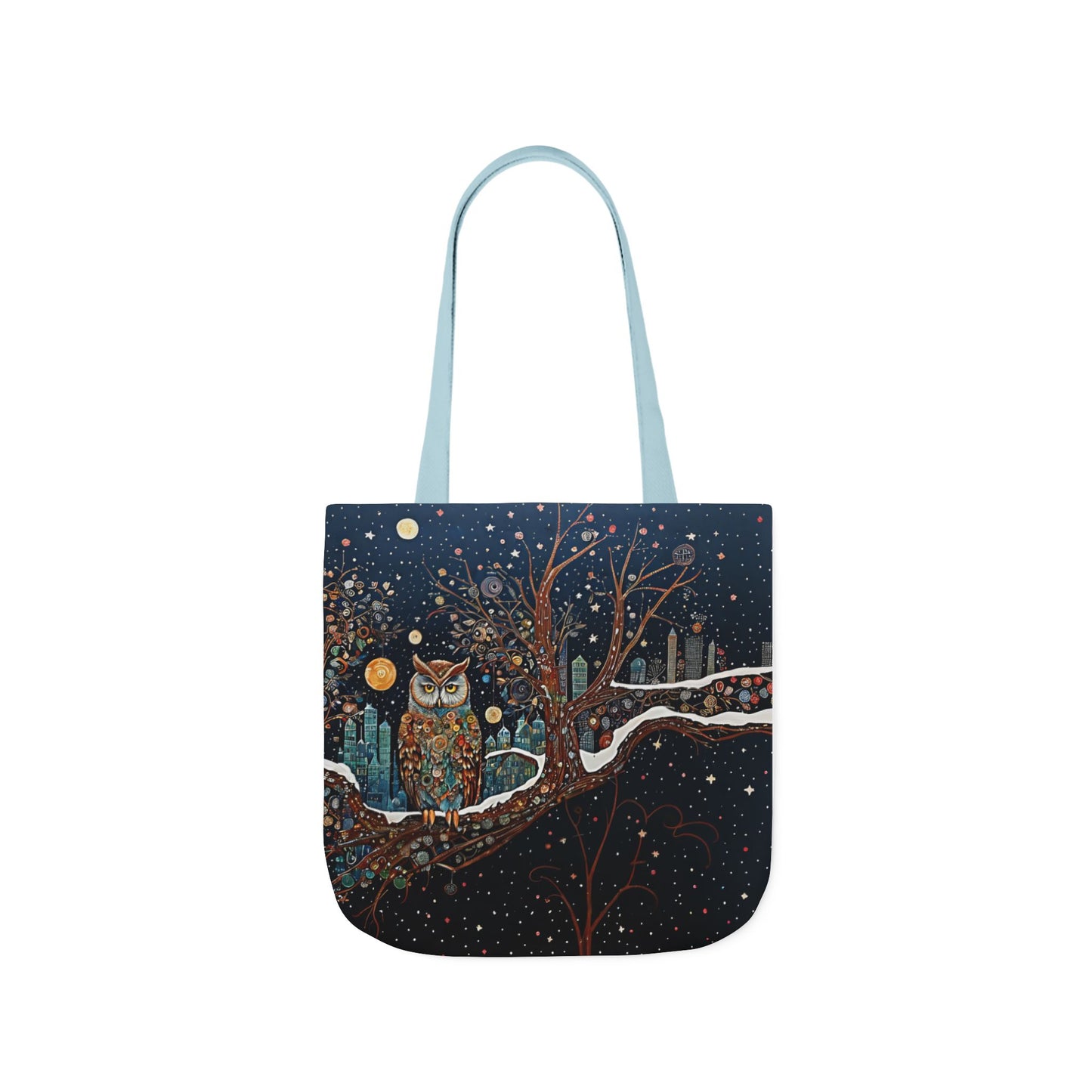 Colorful  night Owl -Inspired Canvas Tote Bag - Perfect for Beach Days, Eco-Friendly Shopping, and Summer Fun!