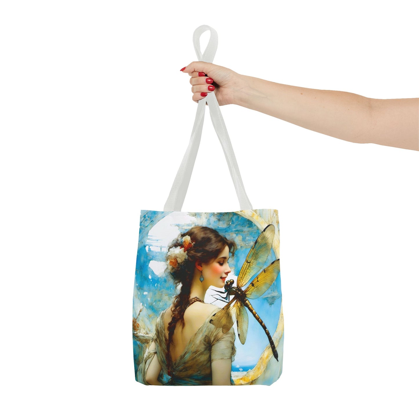 FairyHill Studio  Dragonfly whimsical Tote Bag (AOP)