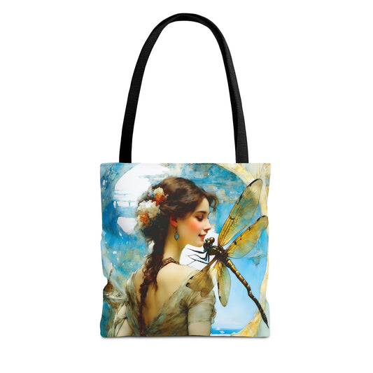 FairyHill Studio  Dragonfly whimsical Tote Bag (AOP)
