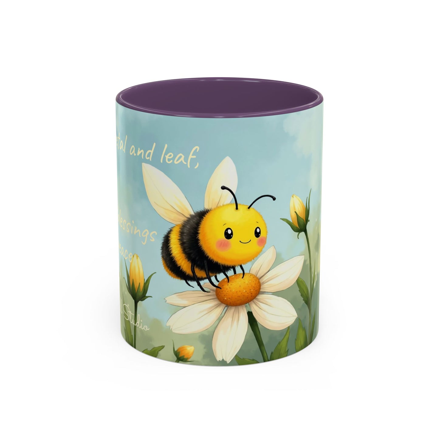 Garden Honey Bee-Themed Coffee Mug - 11 & 15oz Accent Mug for Fairy Lovers