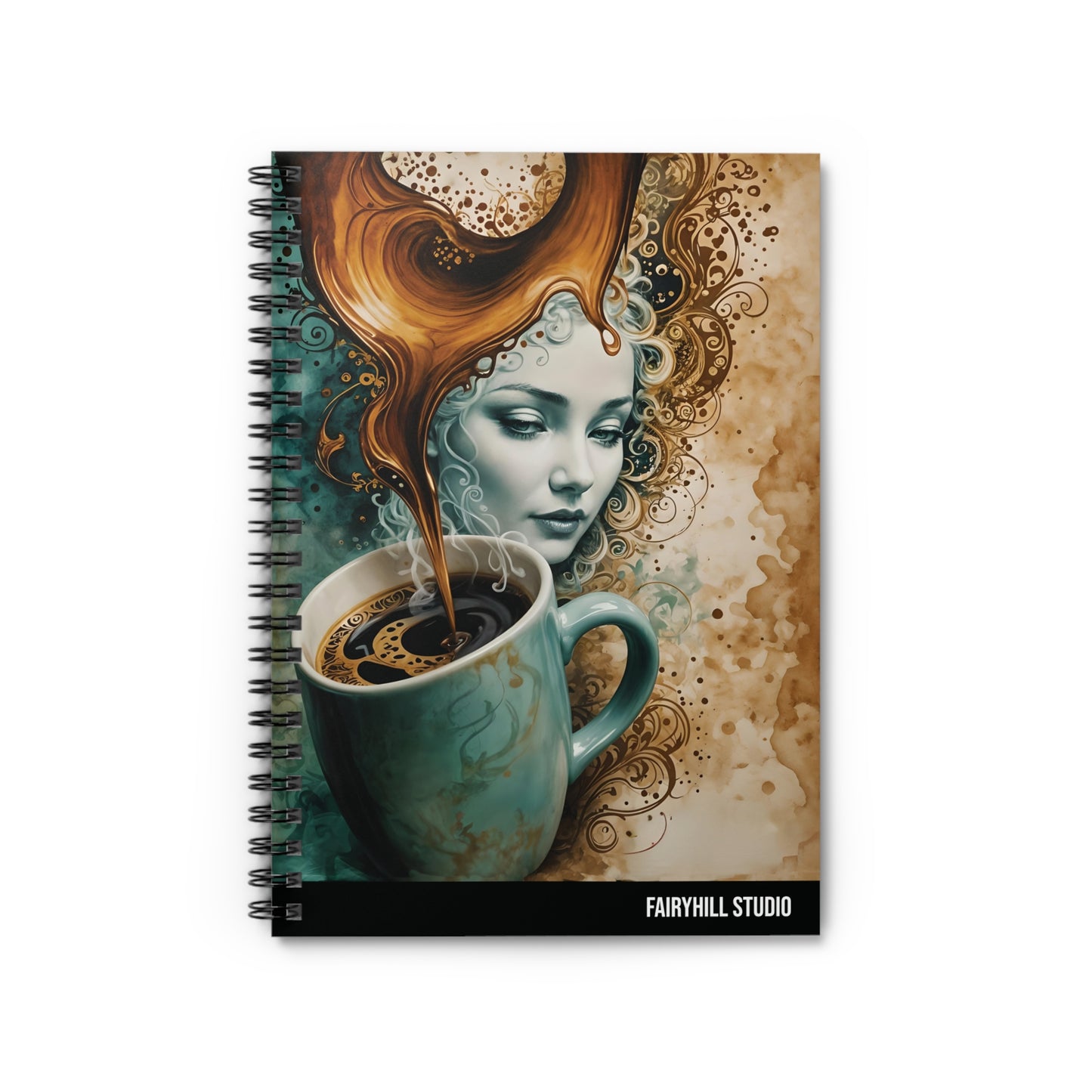 Spiral Coffee Notebook - Ruled Line coffee Journal