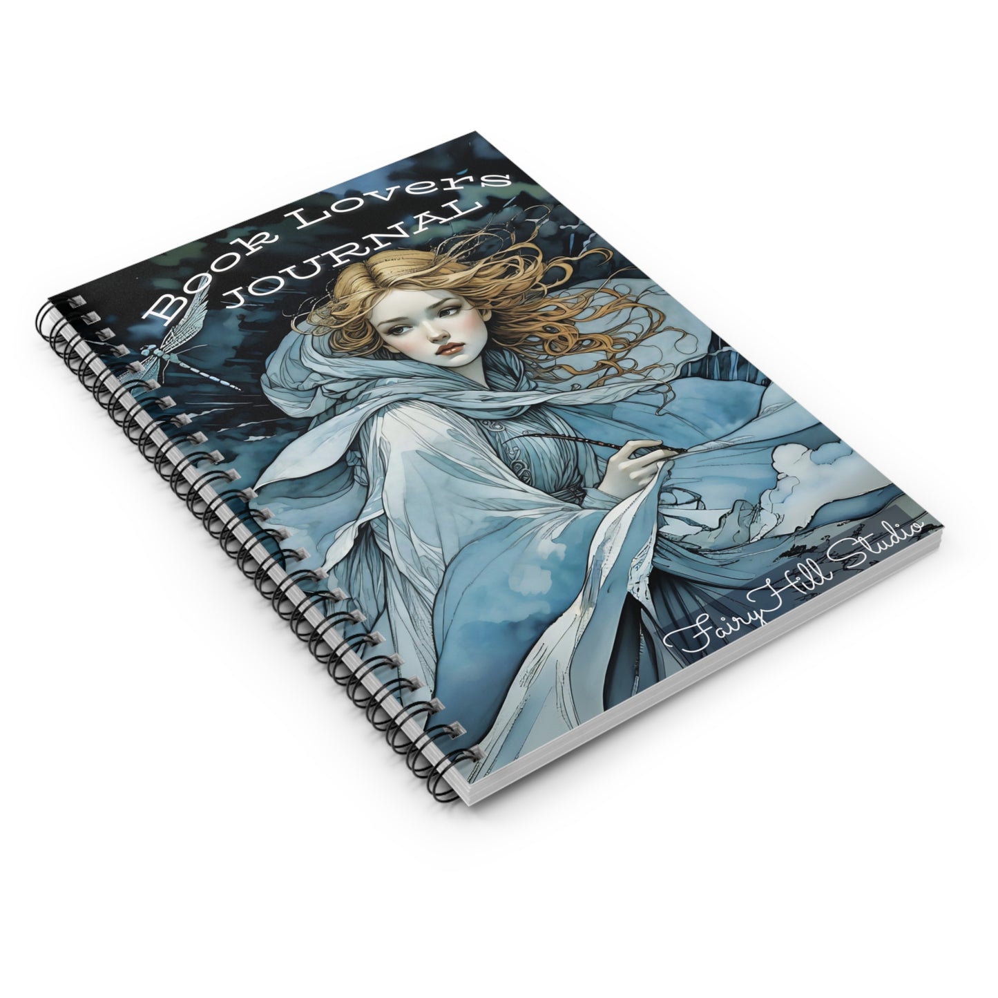 Spiral Notebook - Dragonfly Art Girl