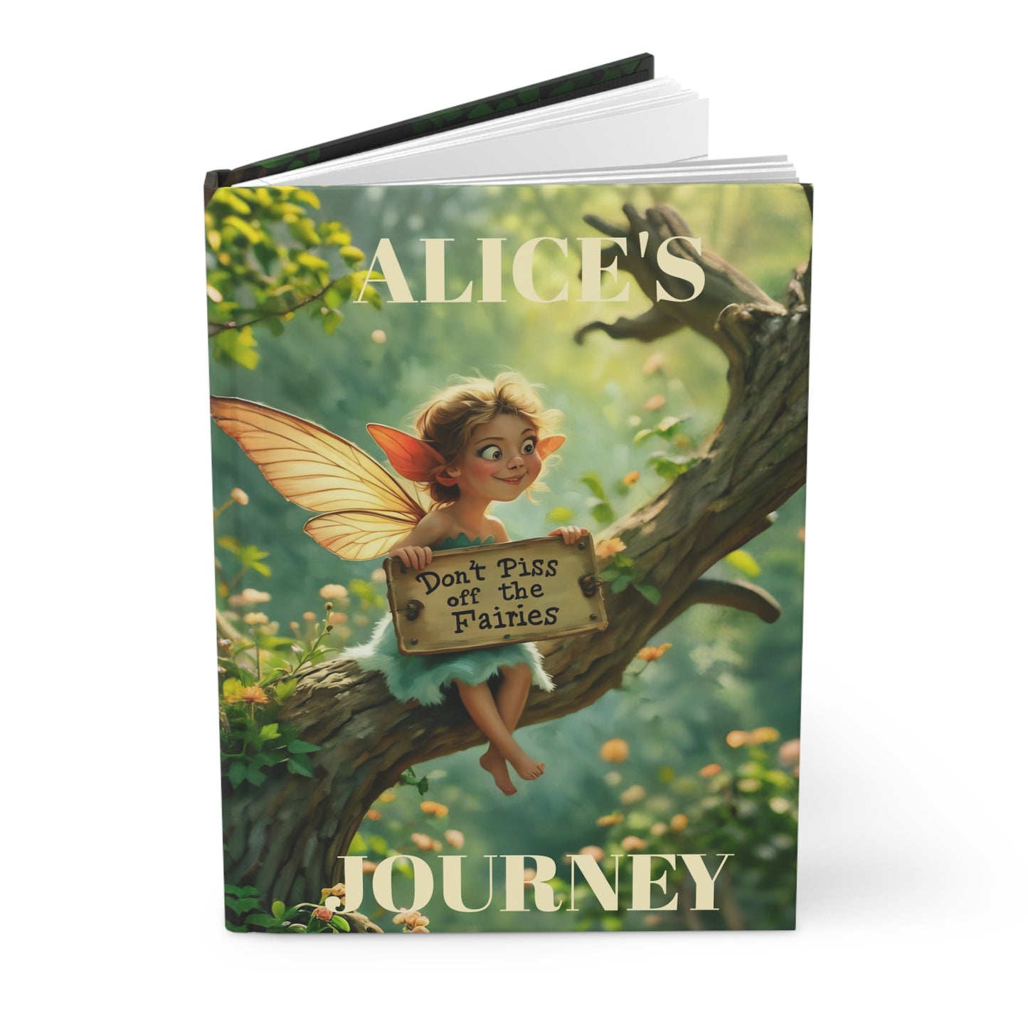 Hardcover 'Don't piss off the Fairies" Journal