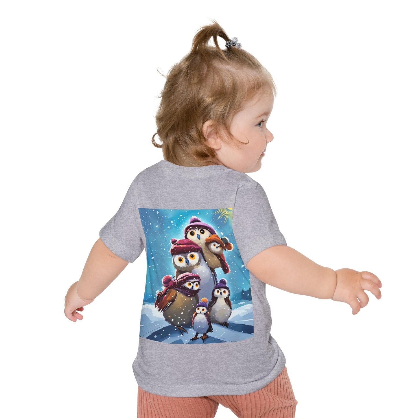 Winter Owls and Penguins Baby T-Shirt