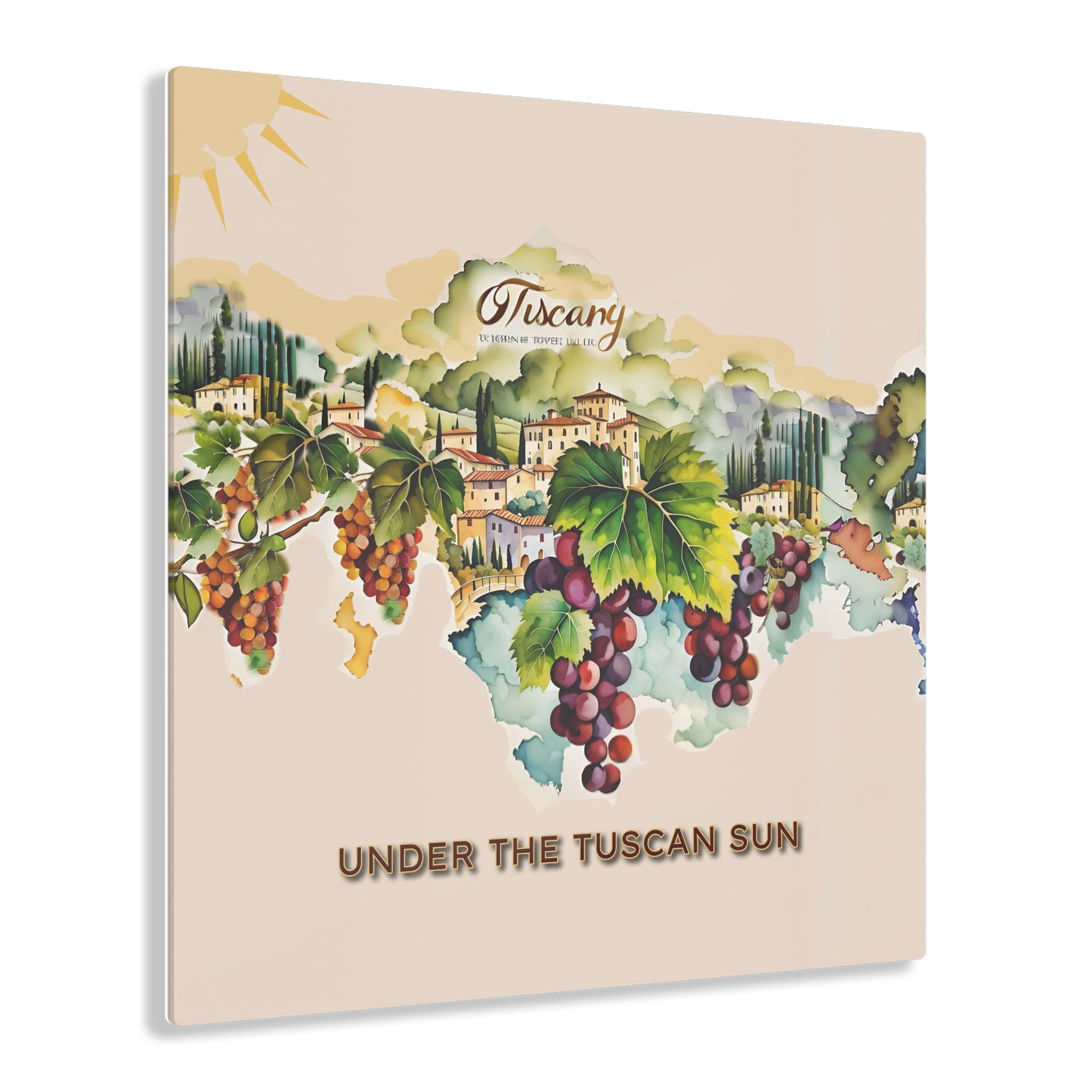 Art Acrylic Prints - Tuscany Under the Tuecan Sun