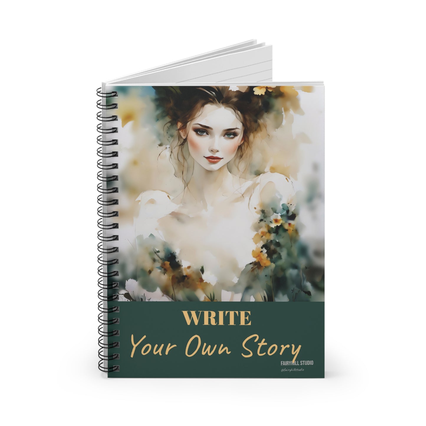Notebook - Ruled Line Write your Story Spiral Notebook