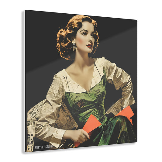 FairyHill Studio Vintage Hollywood Movie Star Inspirational  Art Acrylic Print -