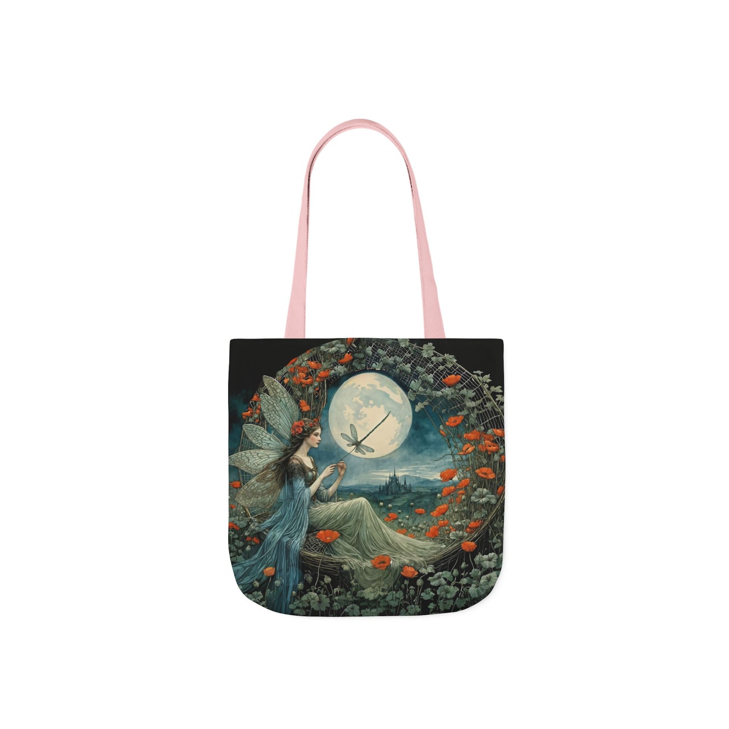 Colorful Moon fairy -Inspired Canvas Tote Bag - Perfect for Beach Days, Eco-Friendly Shopping, and Summer Fun!