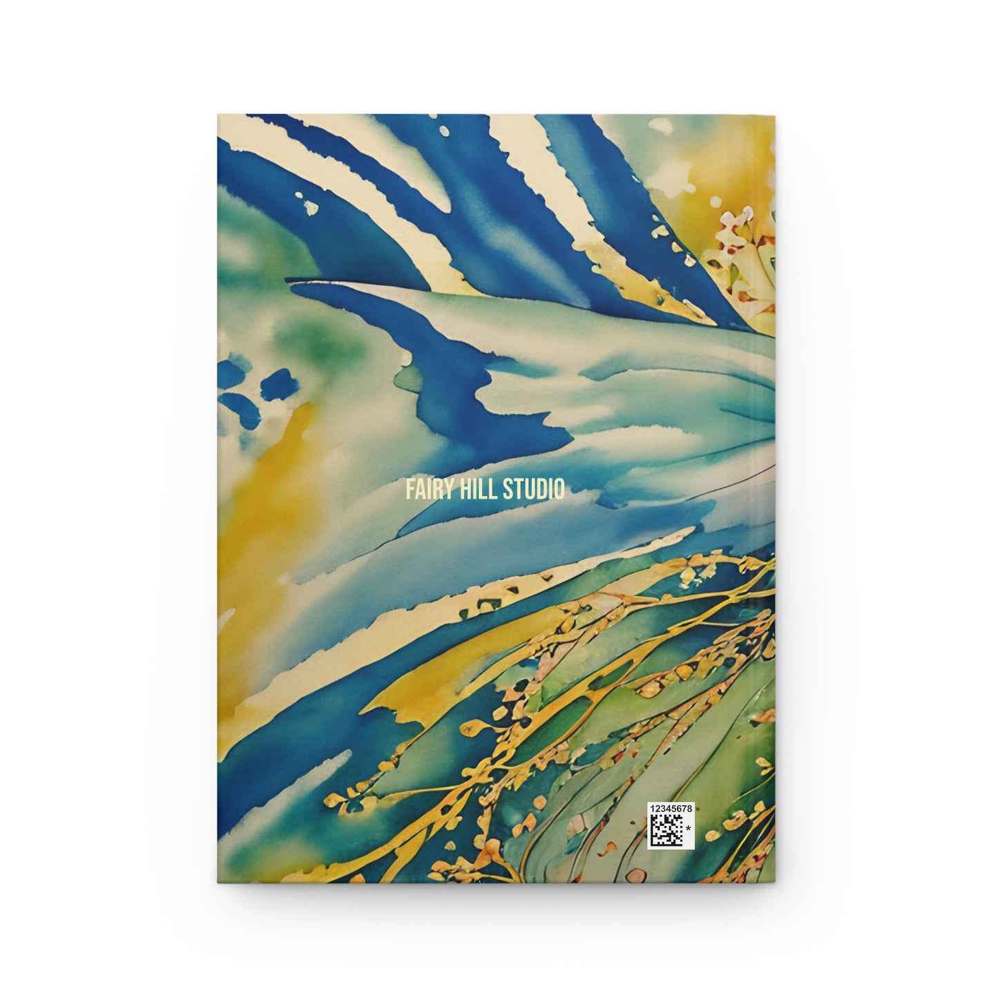 Hardcover Journal Matte - Garden Fairy Watercolor Art Notebook Gift by Fairyhill Studio