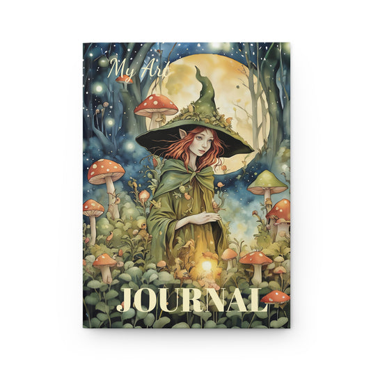 Forest Moon Fairy  Art Journal  Hardcover