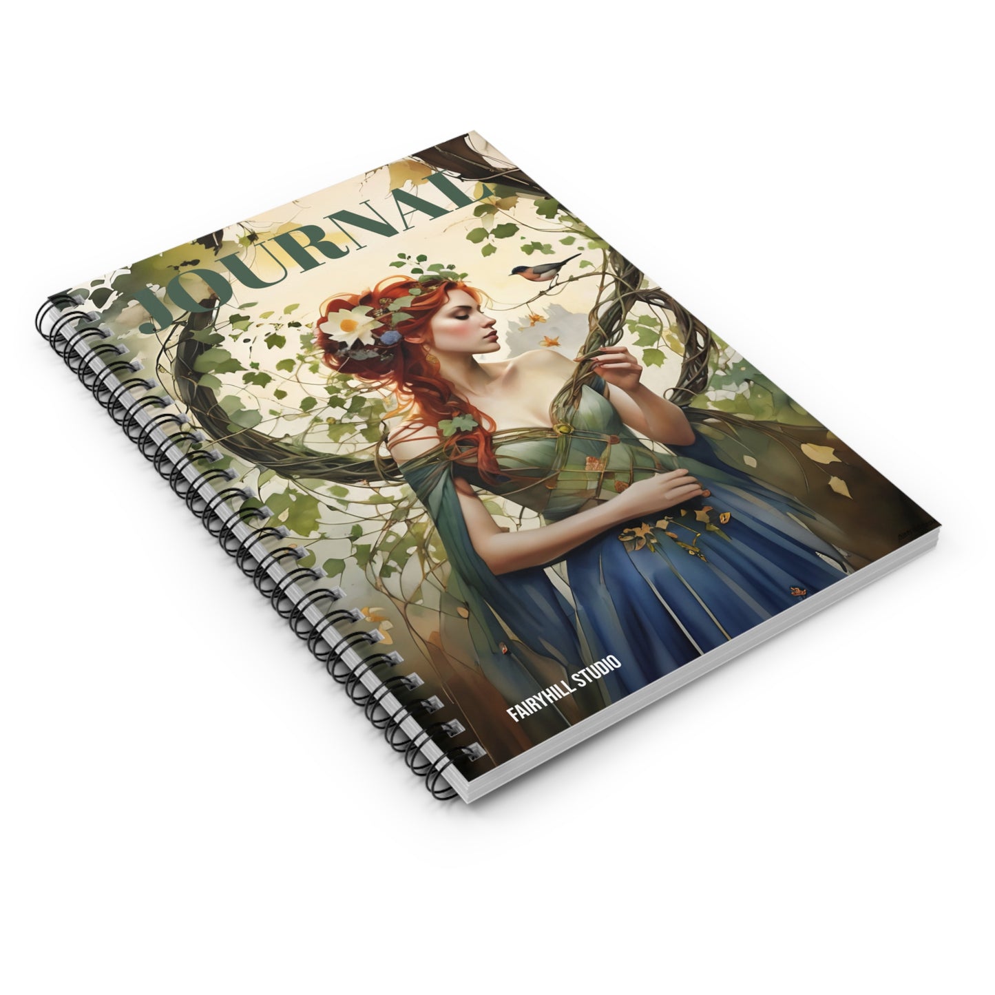 Spiral Notebook - Princess and the Bird Art Design