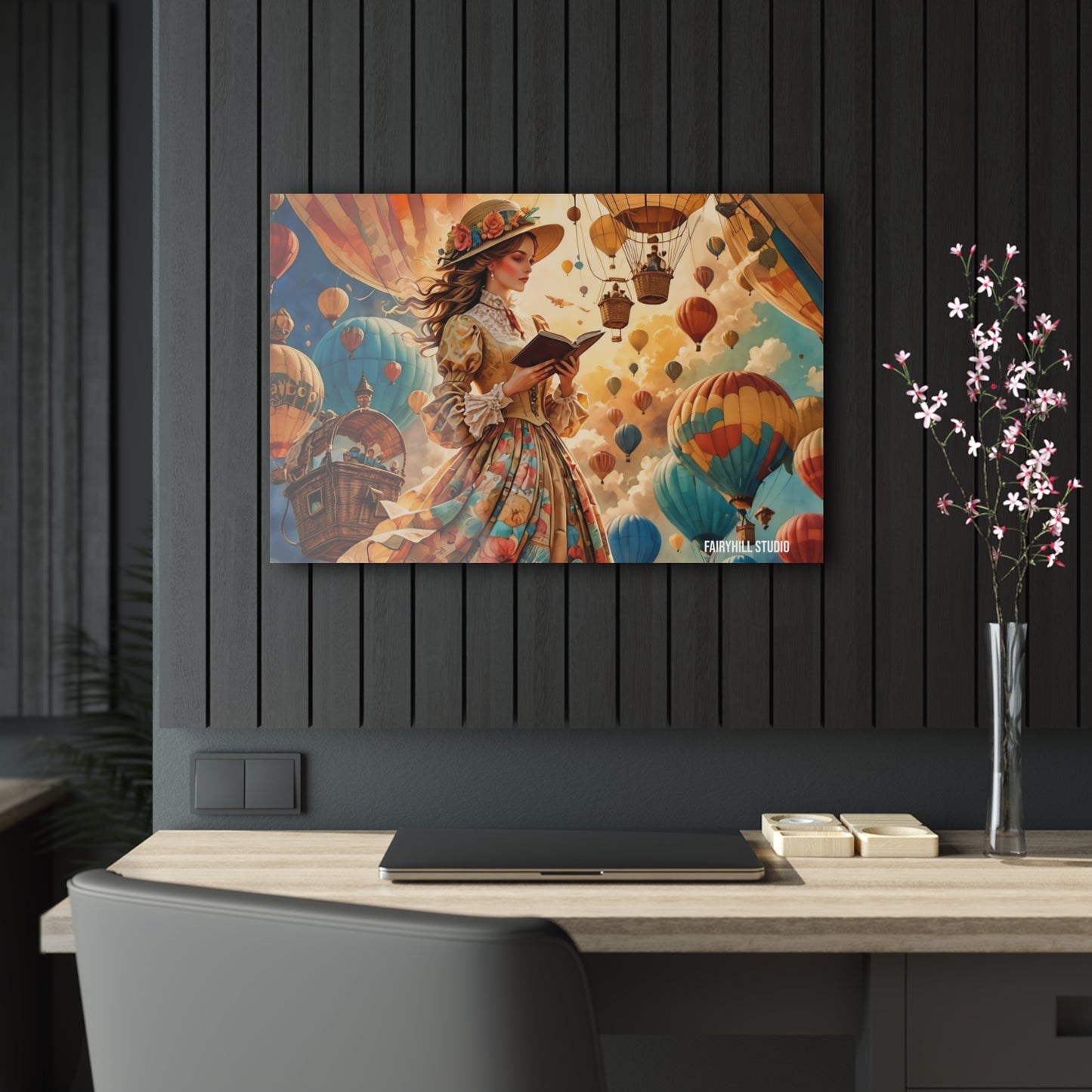 Art Acrylic Prints -Journey with Hot air ballons