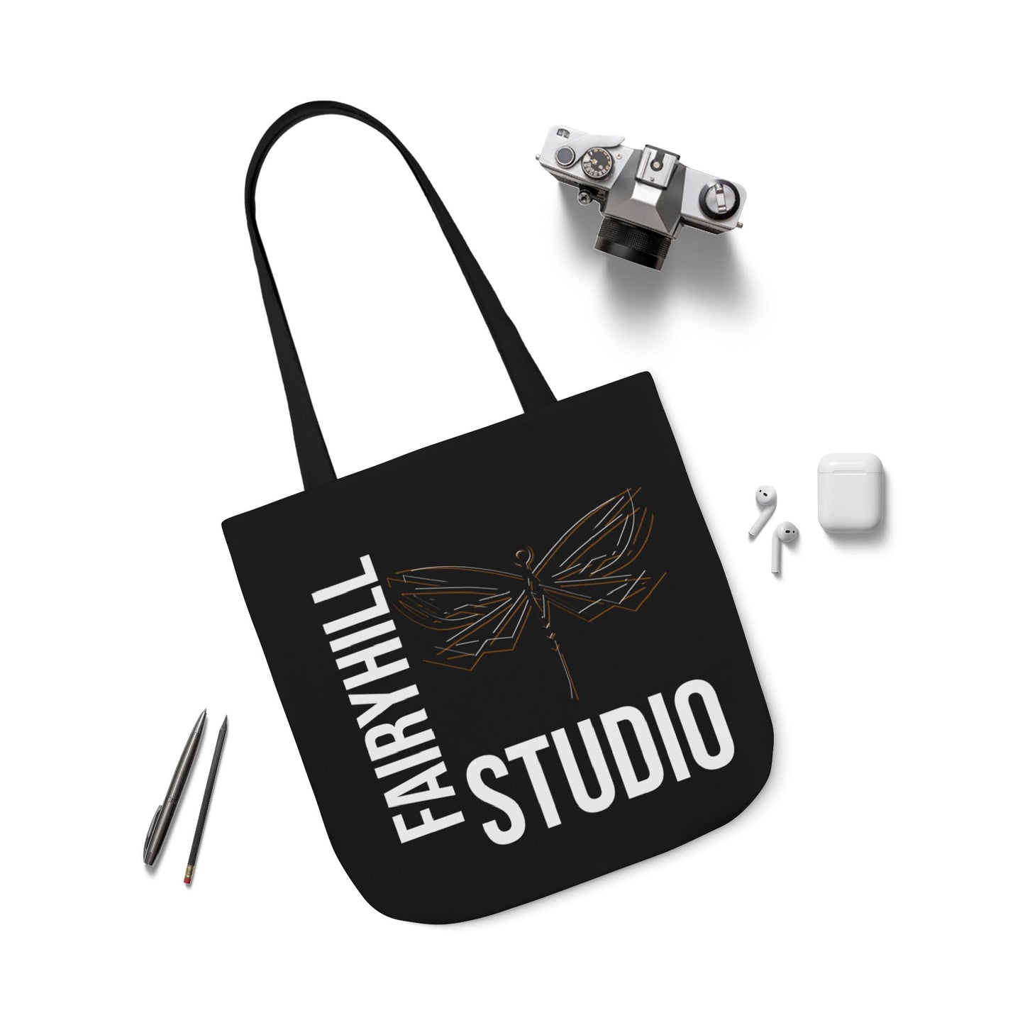FairyHill Studio Canvas Tote Bag - Perfect for Beach Days, Eco-Friendly Shopping, and Summer Fun!