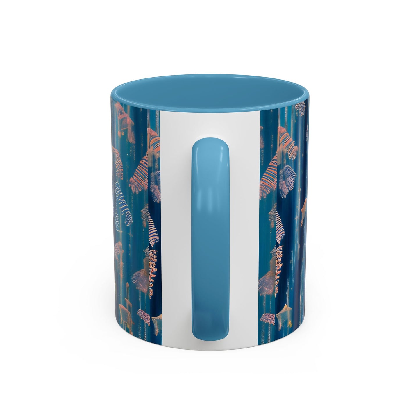 Mug - Lovely White Cat Love Art Accent Coffee Mug (11, 15oz)