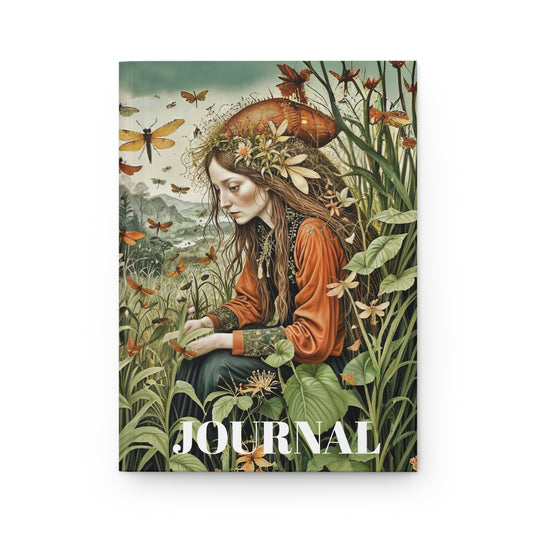 Hardcover Journal Matte  Botanical Garden and Creatures Journal
