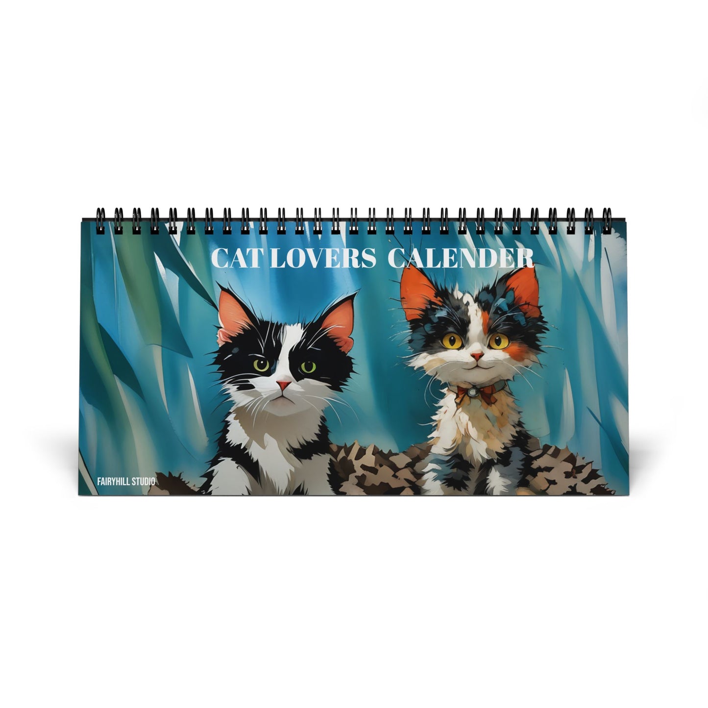 Cat Calendar - 2025 Desktop Calendar Grid for Cat Lovers