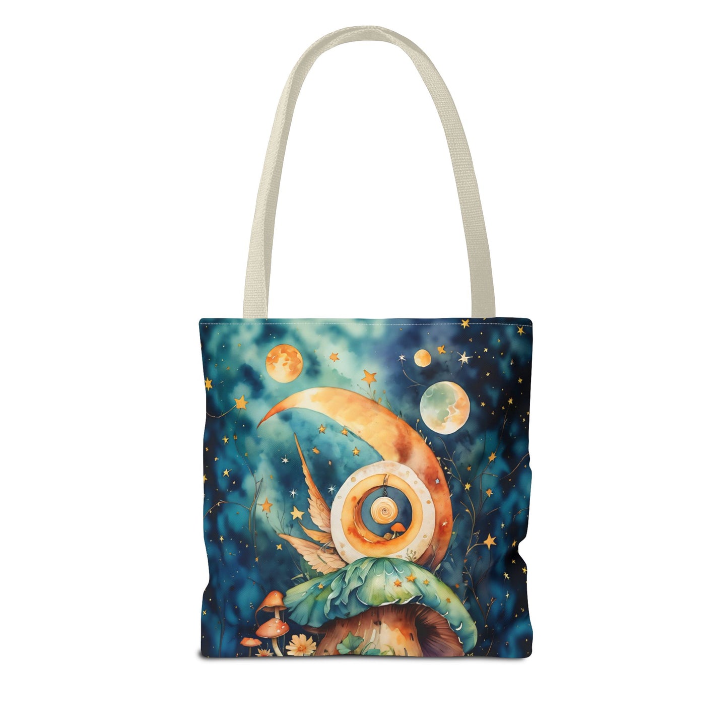 Canvas Art Tote bag- Abstract Colorful Circle Universe