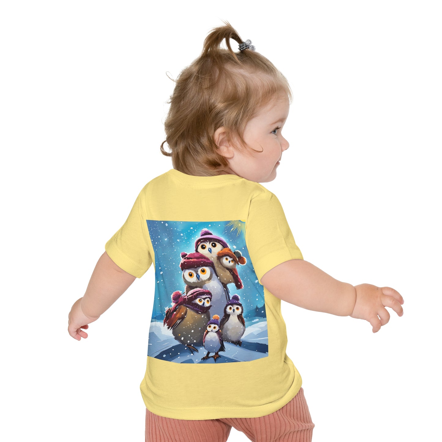 Winter Owls and Penguins Baby T-Shirt