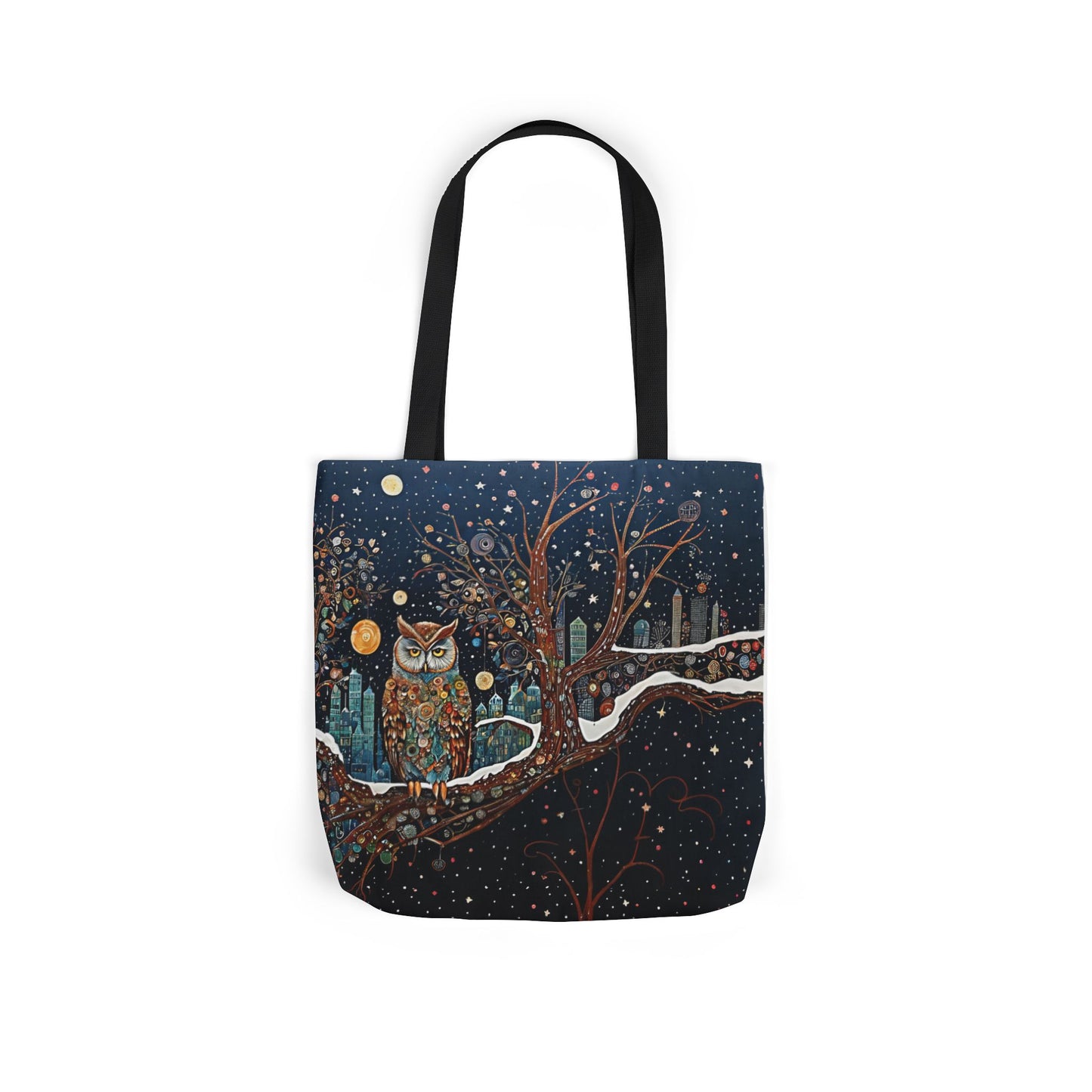 Colorful  night Owl -Inspired Canvas Tote Bag - Perfect for Beach Days, Eco-Friendly Shopping, and Summer Fun!