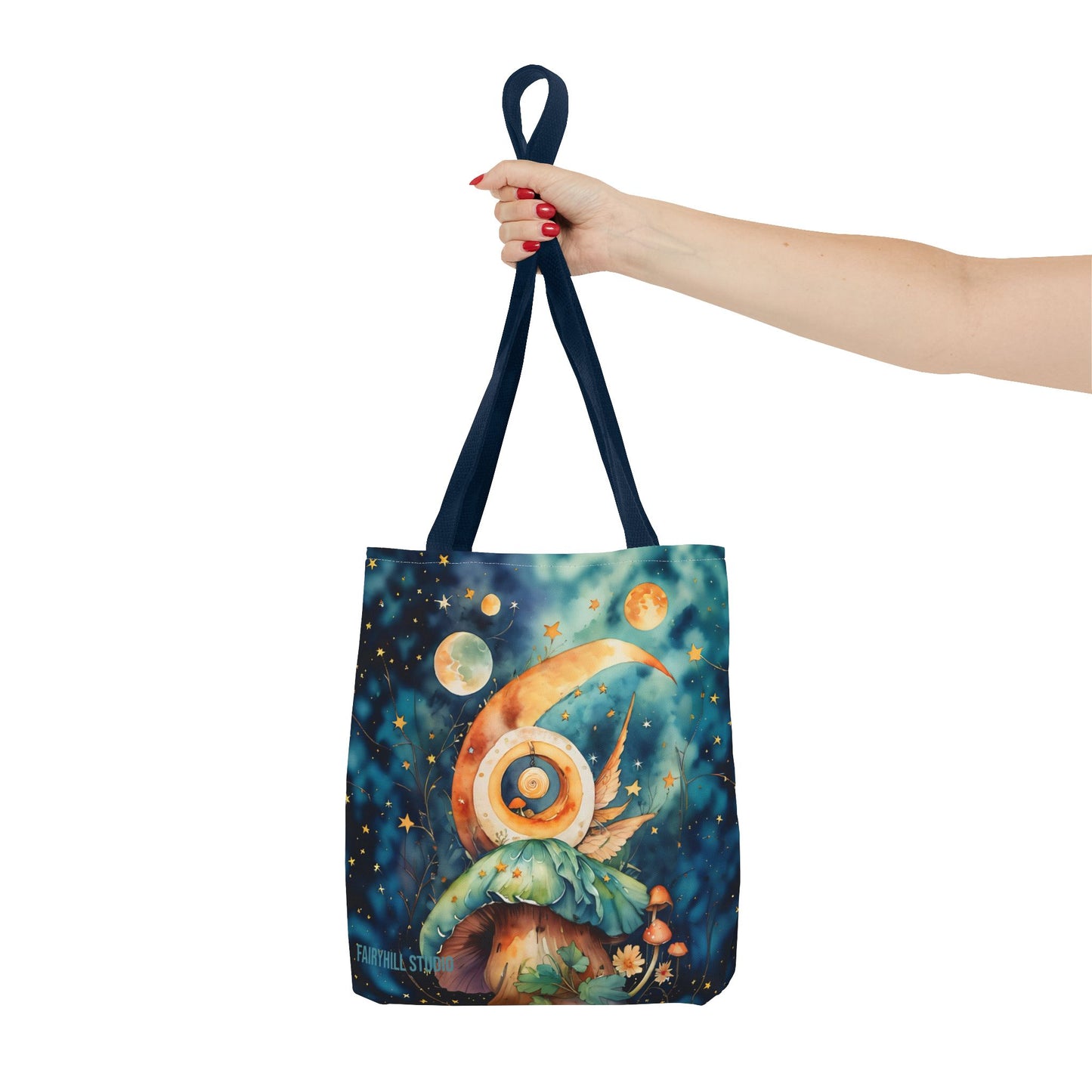 Canvas Art Tote bag- Abstract Colorful Circle Universe
