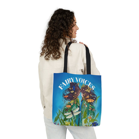 Colorful Fairy Voices Dragonfly Friendship- Canvas Tote Bag - Perfect for Beach Days, Eco-Friendly Shopping, and Summer Fun!