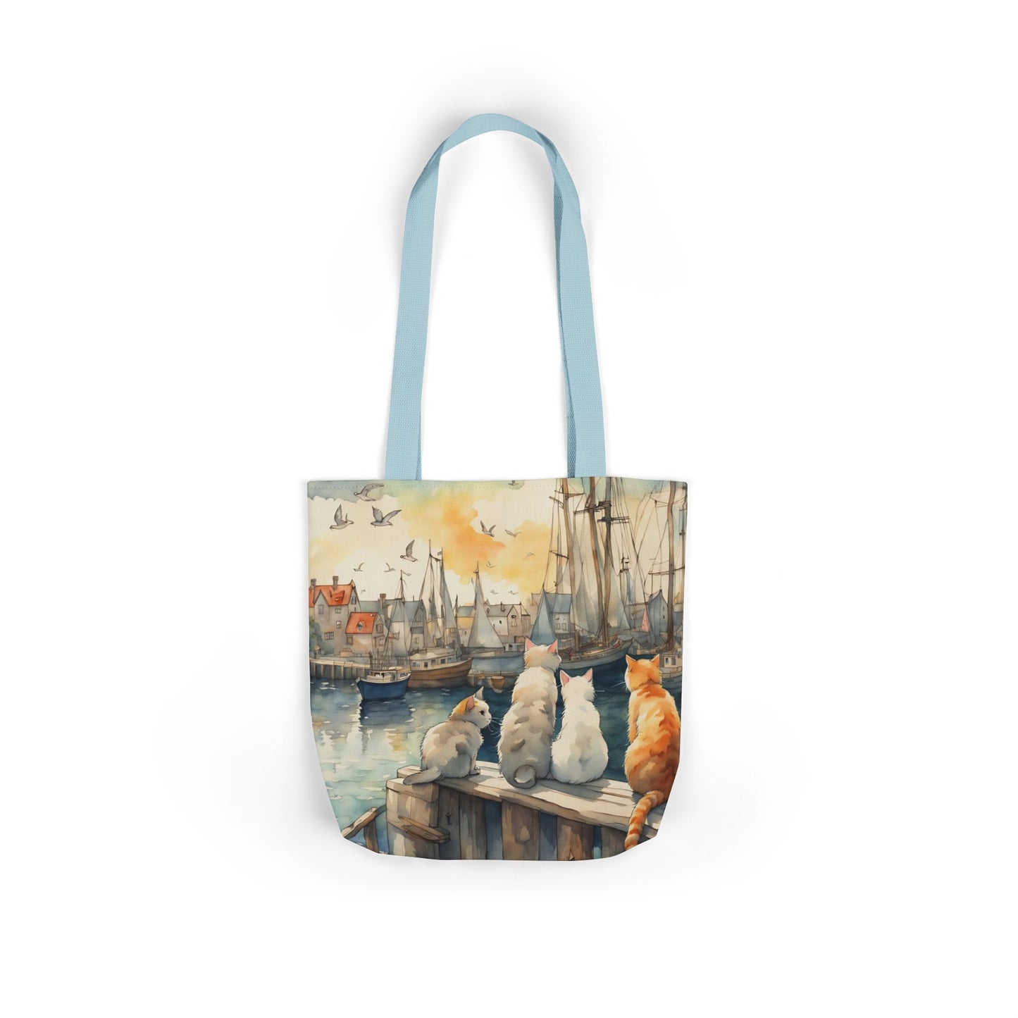 Cats And The City FairyHill Studio Red phone- Canvas Tote Bag - Perfect for Beach Days, Eco-Friendly Shopping, and Summer Fun!