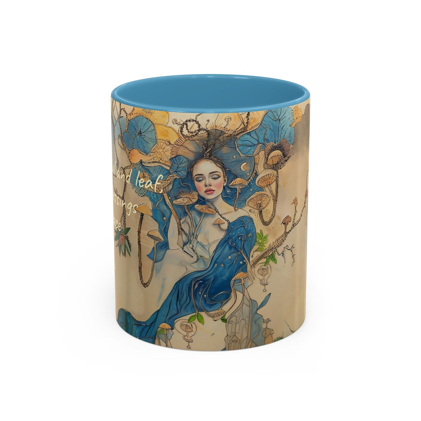 Mushroom Fairy Art-Themed Coffee Mug - 11 & 15oz Accent Mug for Fairy Lovers