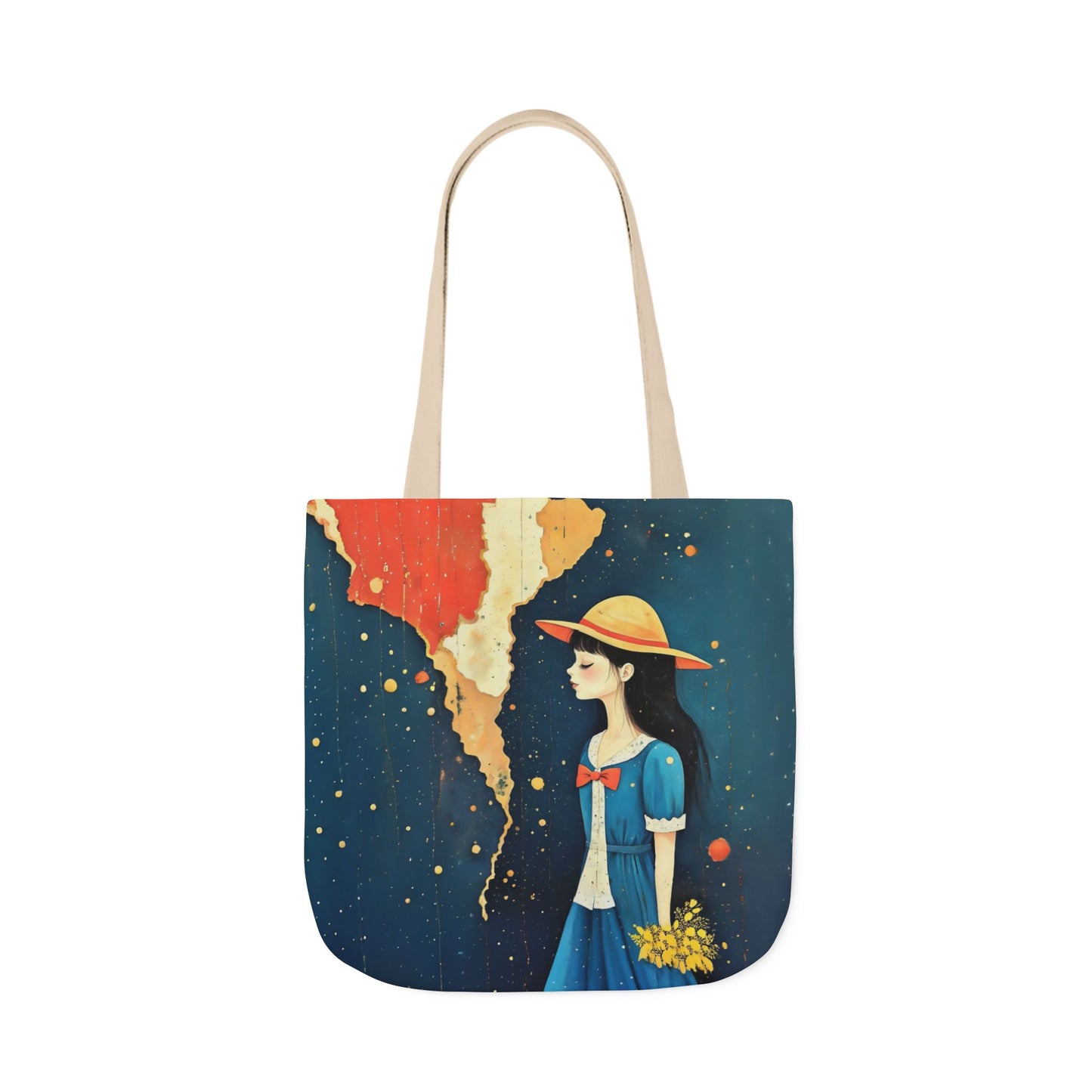 Colorful  travel -Inspired Canvas Tote Bag - Perfect for Beach Days, Eco-Friendly Shopping, and Summer Fun!