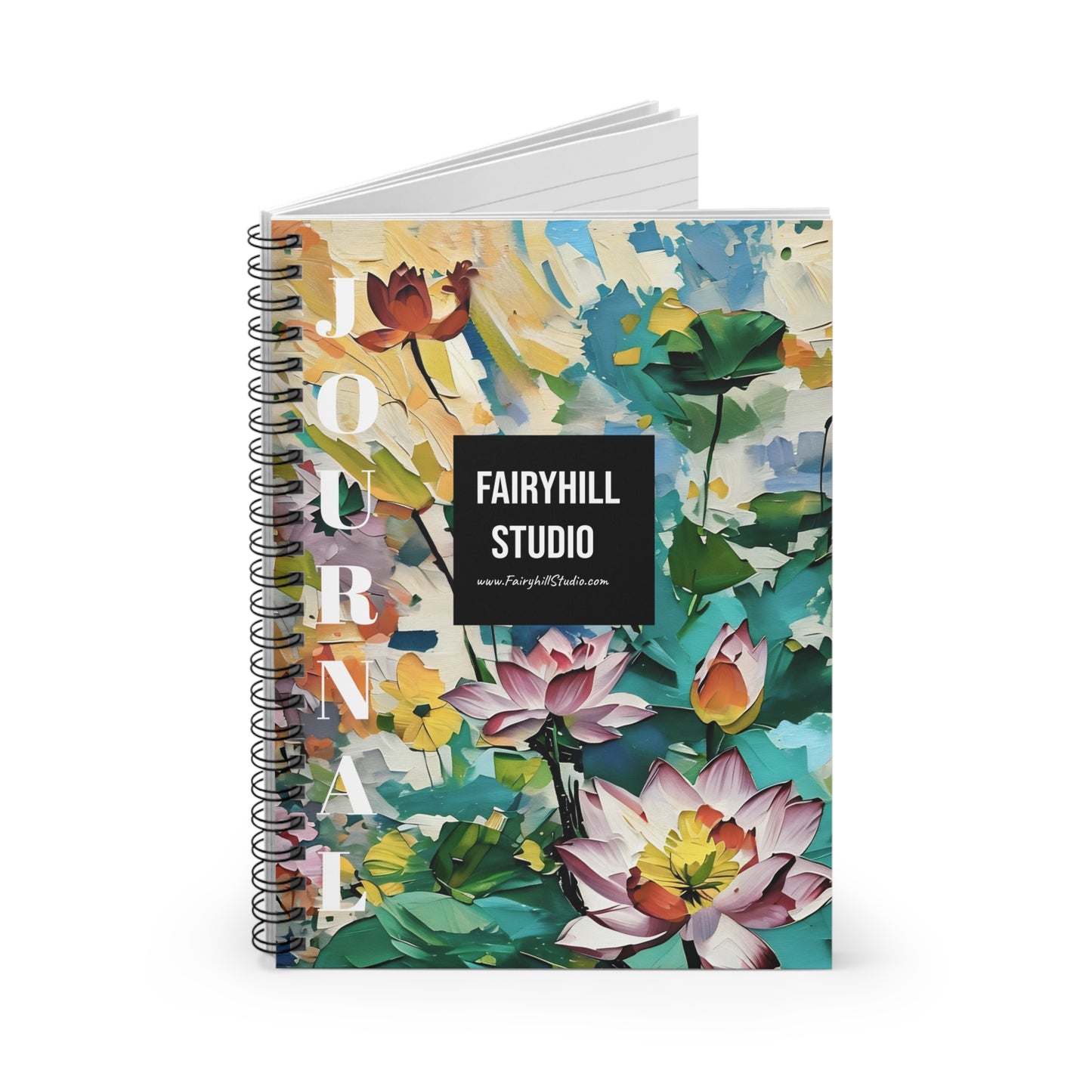 Fairy Hill Studio Journal Spiral Notebook - Ruled Line