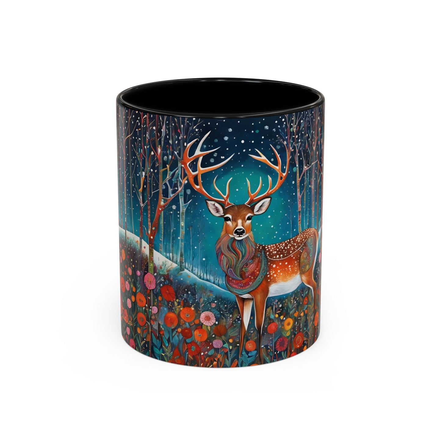 Accent Magestic Boho Deer Coffee Mug (11, 15oz)