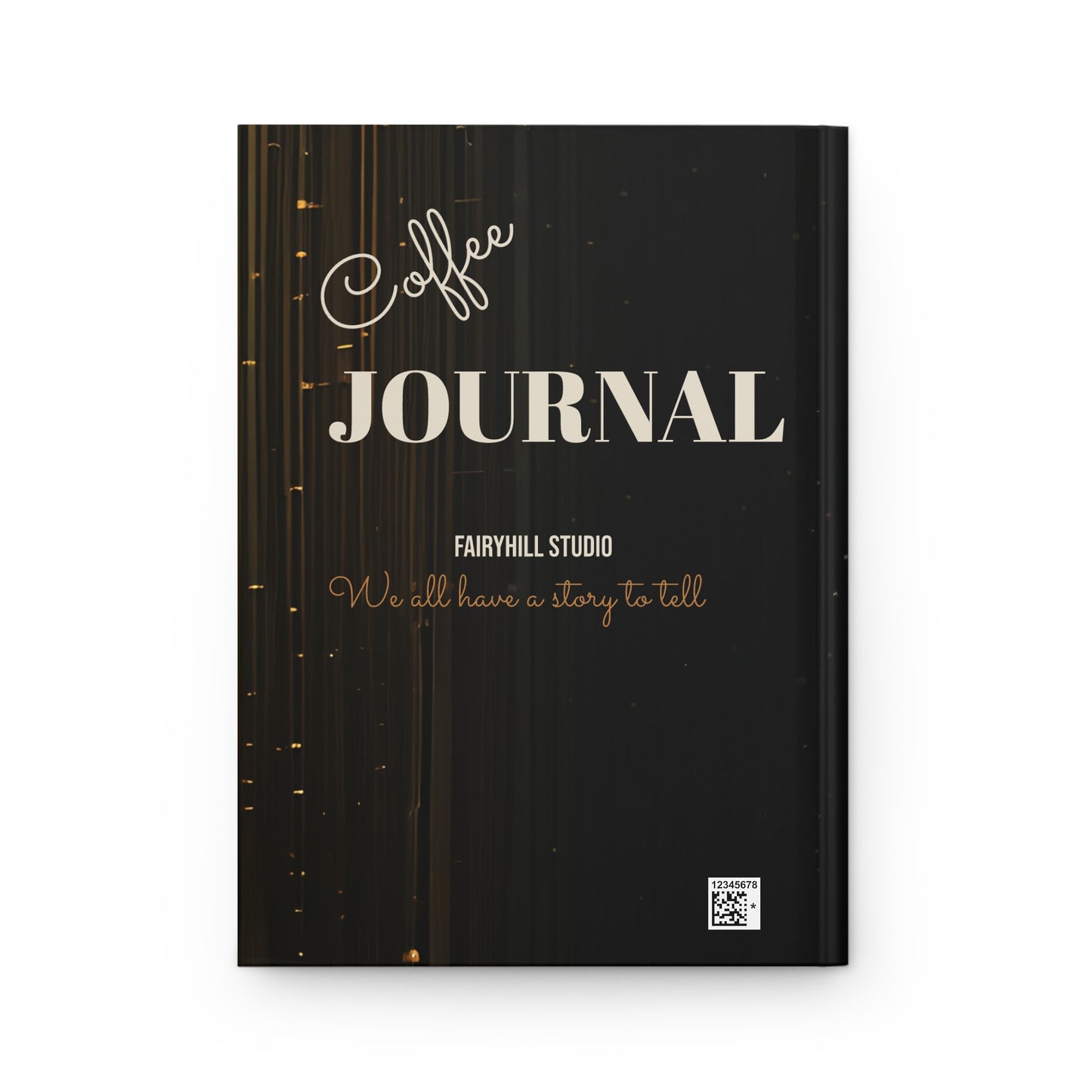 Hardcover Journal Dark Roast Coffee Journal Art