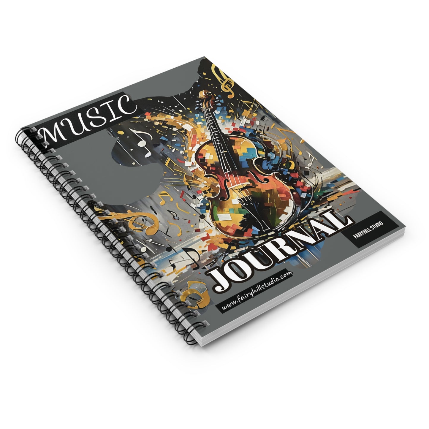 Spiral Notebook Violin music Journal,notebook,memoir Spiral Notebook - Ruled Line