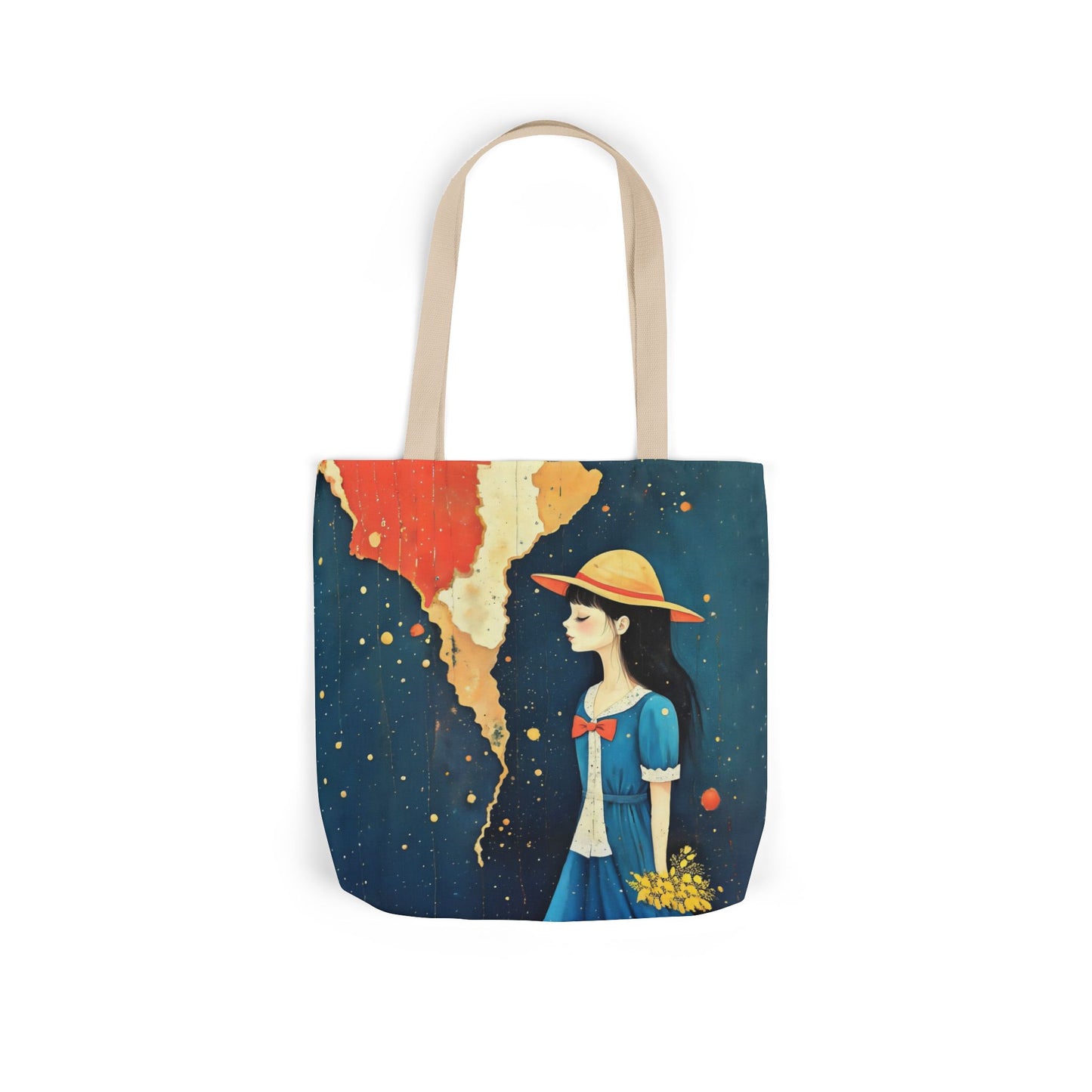 Colorful  travel -Inspired Canvas Tote Bag - Perfect for Beach Days, Eco-Friendly Shopping, and Summer Fun!