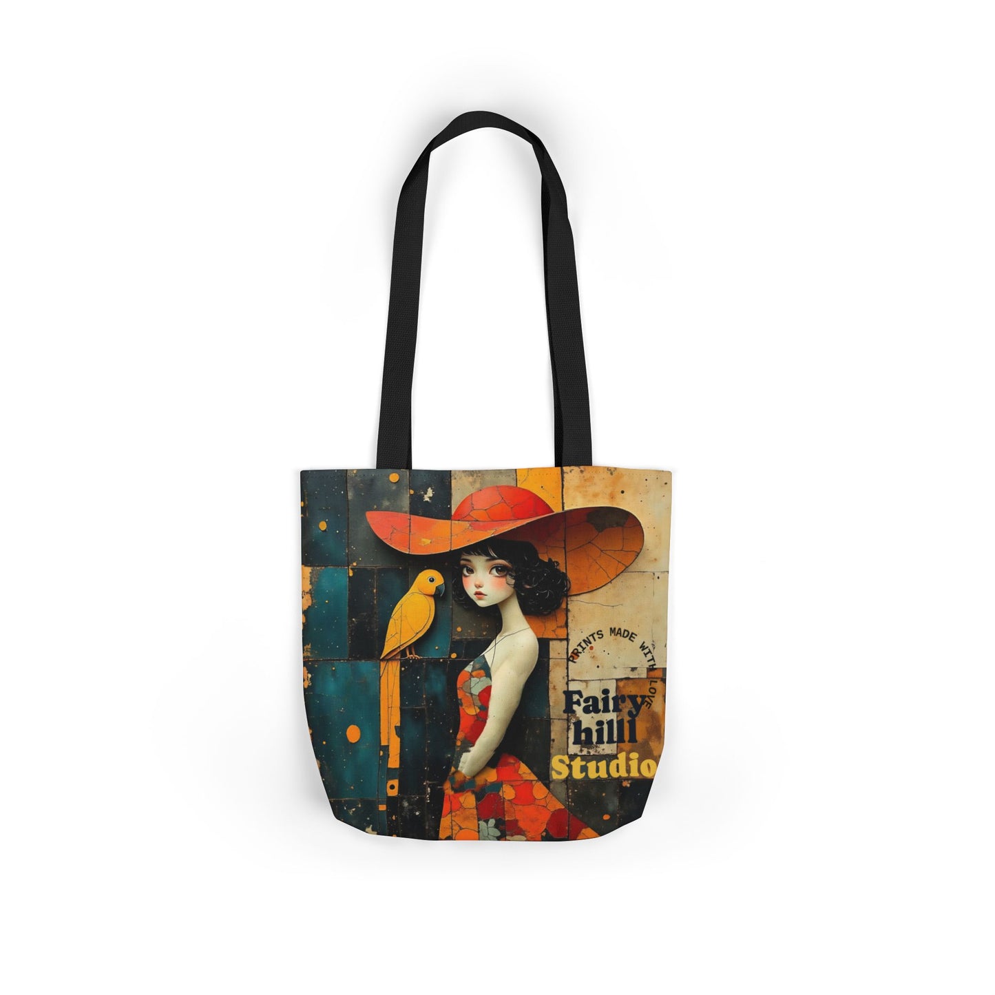 Colorful parrot -Inspired Canvas Tote Bag - Perfect for Beach Days, Eco-Friendly Shopping, and Summer Fun!