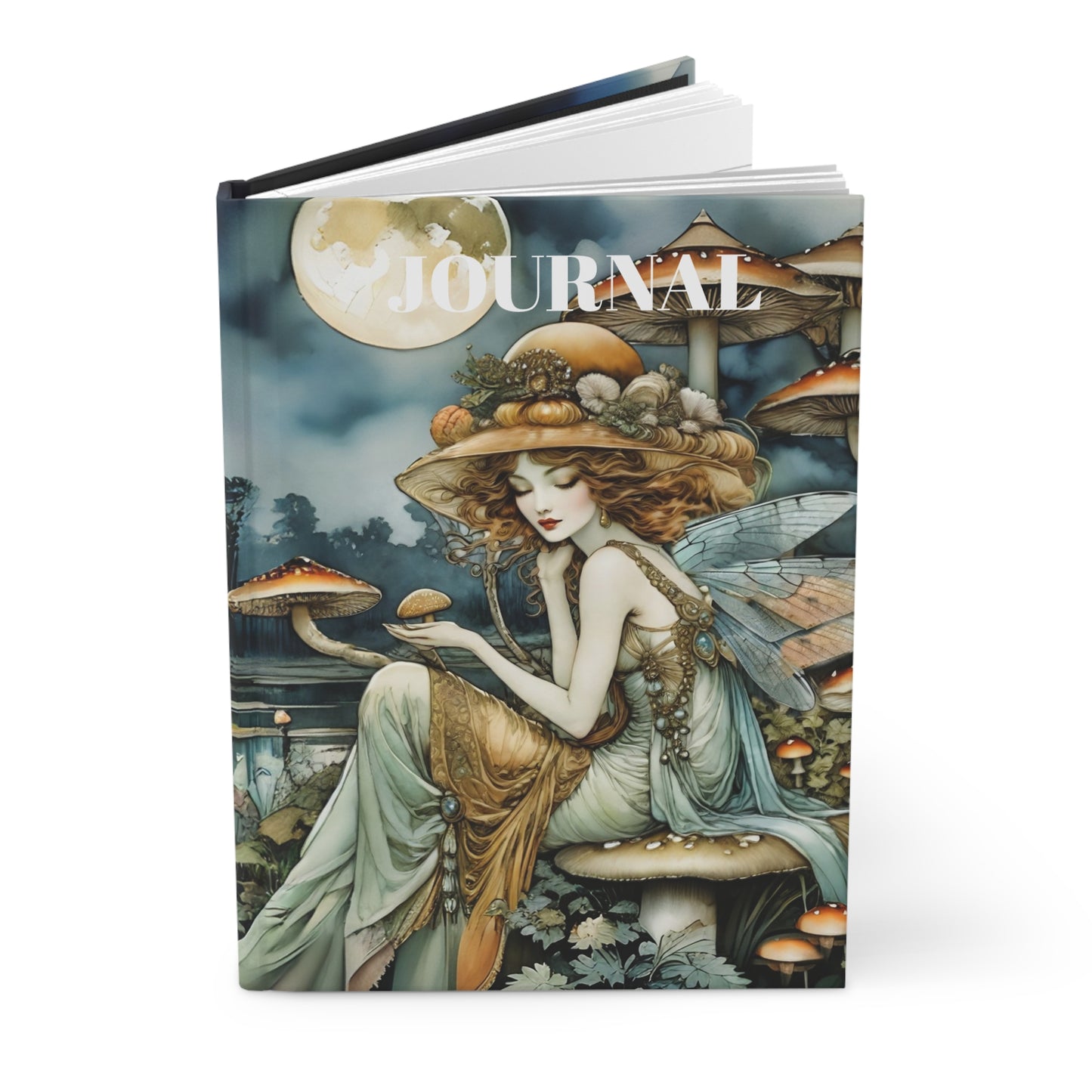 Hardcover Journal Mushroom Fairy