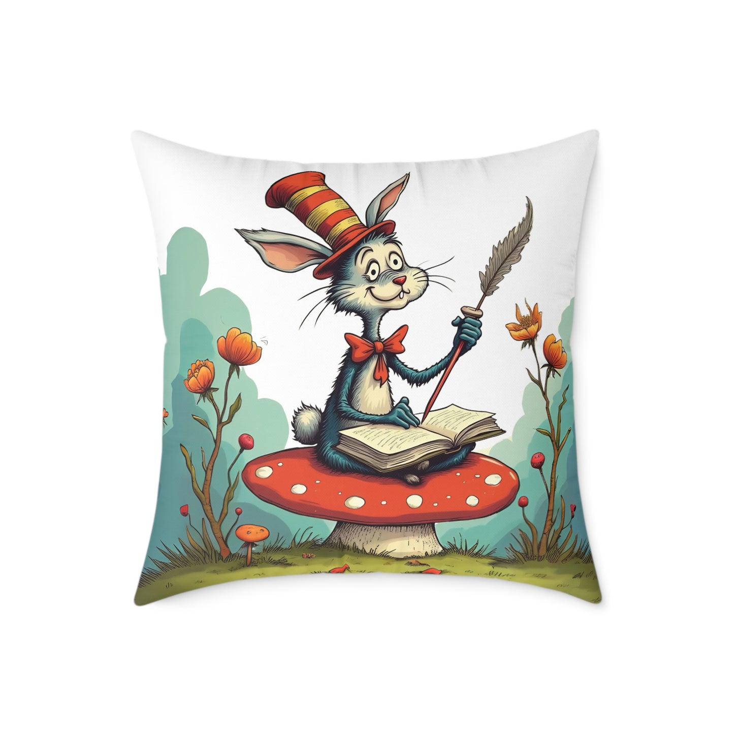 Whimsical Animal Pillow, Cozy Home Decor, Kid's Room Accessory, Playful Art Piece, Gift for Children