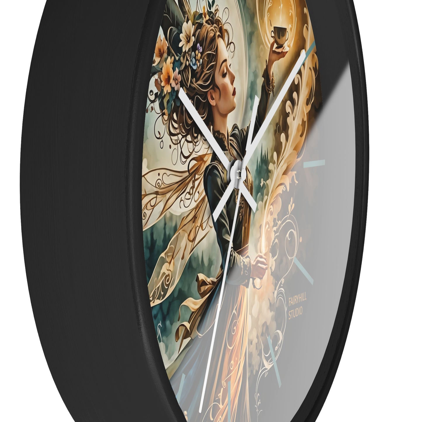 Fairy Coffee Wall Clock