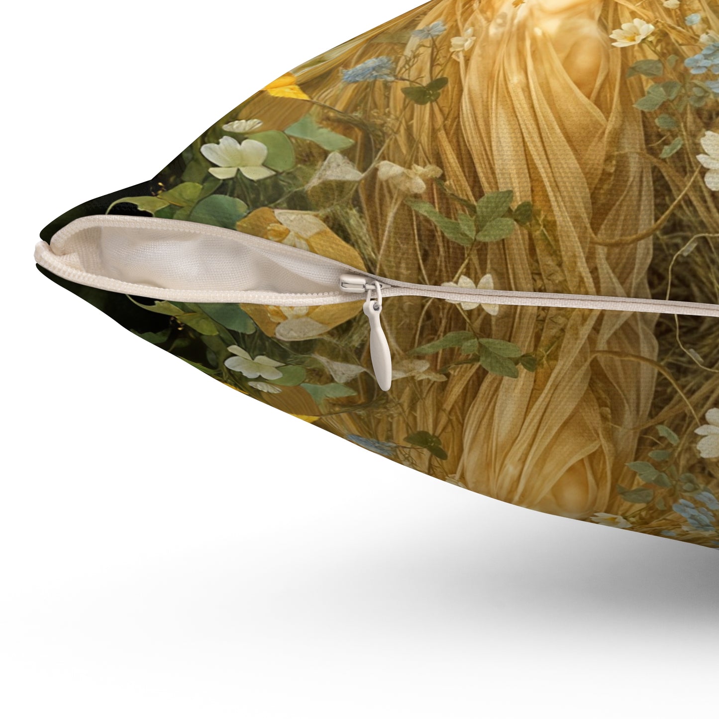 Square Pillow - Mid-Summer's Eve Fairy Forest Art by Fairyhill Studio