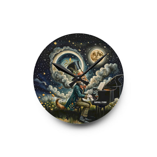 Acrylic Wall Clock  MoonLight Sonata/Art