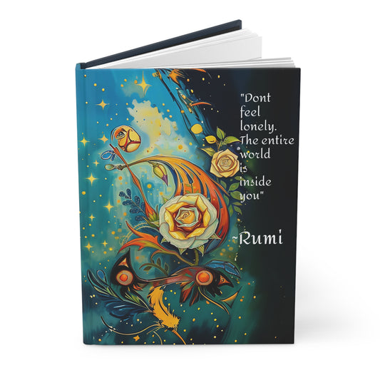 Hardcover Journal Rumi Spiritual Quote